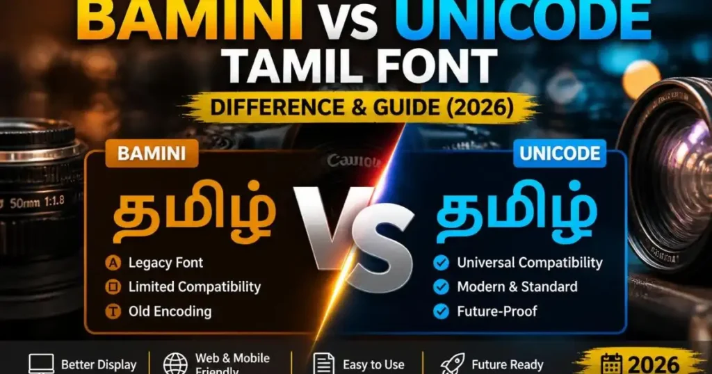 Bamini vs Unicode Tamil Font