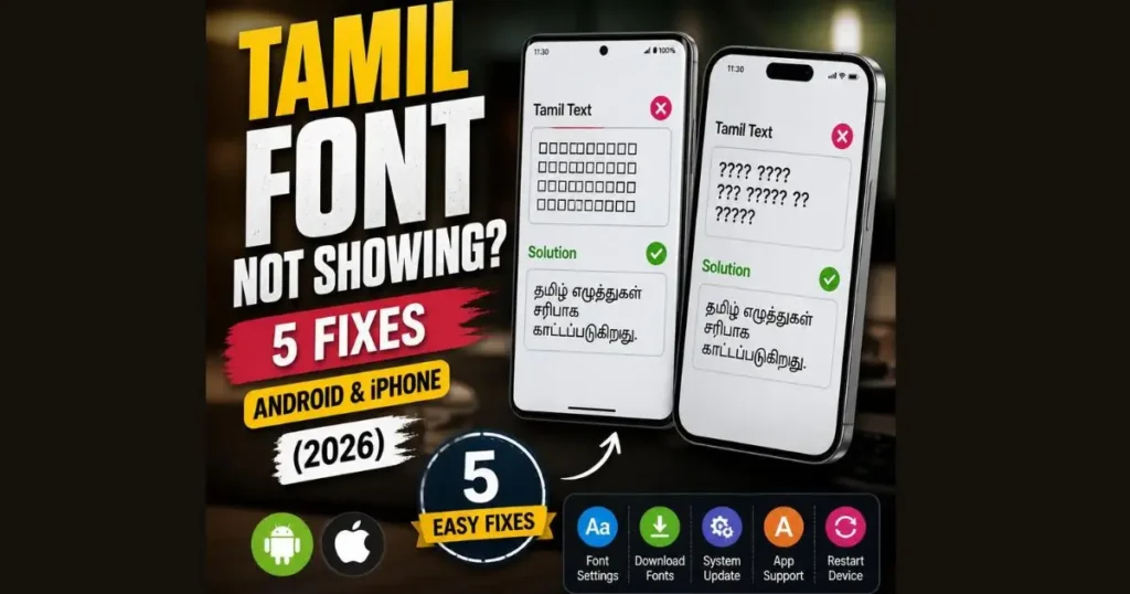 Tamil Font Not Showing