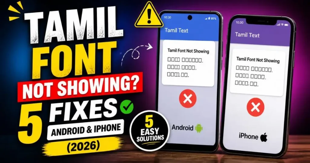 Tamil Font Not Showing